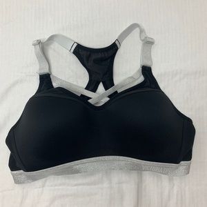 (Victoria Secret) Black and sparkle sports bra
